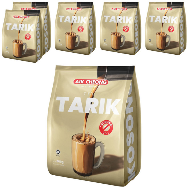 AIK CHEONG 益昌 南洋拉茶風味香滑奶茶 二合一 紅茶和奶精, 25g, 12包, 6袋