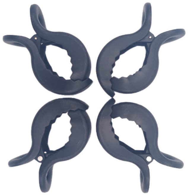 펠리스제이 유모차집게 유모차 블랭킷 클립 집게 4p, 검정, 4개