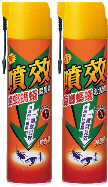 噴效 蟑螂螞蟻殺蟲劑, 600ml, 2瓶