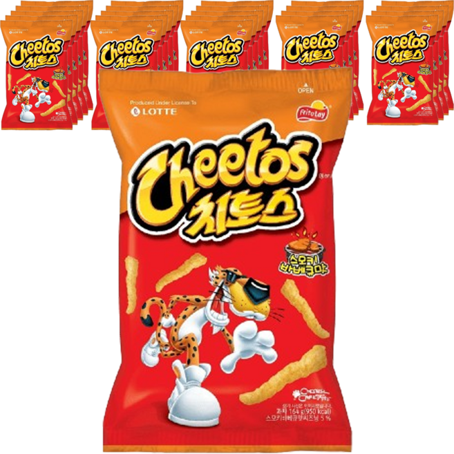 치토스 스모키바베큐맛 과자, 164g, 24개