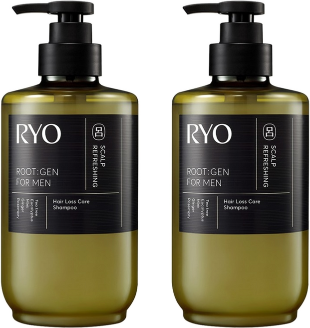 RYO 呂 男用強韌蘊髮洗髮精 佛手柑&薰衣草香, 515ml, 2個