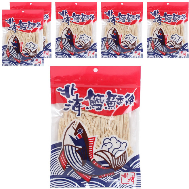 북해대구포 건어포 피쉬스낵 오리지널, 103g, 6개