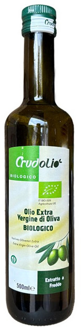 크루드올리오 유기농 엑스트라 버진 올리브유, 1개, 500ml