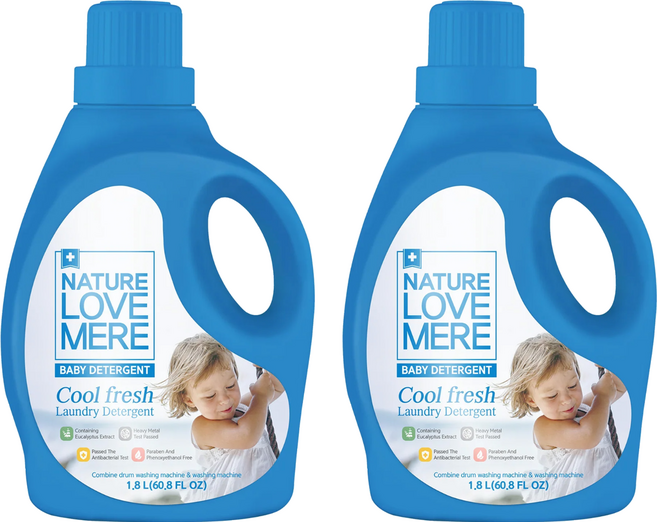 NATURE LOVE MERE Cool Fresh 嬰兒洗衣精, 1.8L, 2瓶