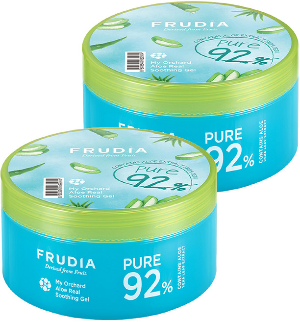 FRUDIA 台灣公司貨 友肌舒果 蘆薈舒緩保濕凝凍, 300ml, 2罐