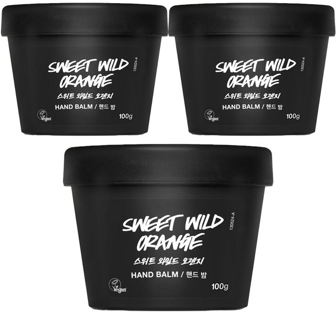 러쉬 핸드 밤 스위트 와일드 오렌지, 100g, 3개