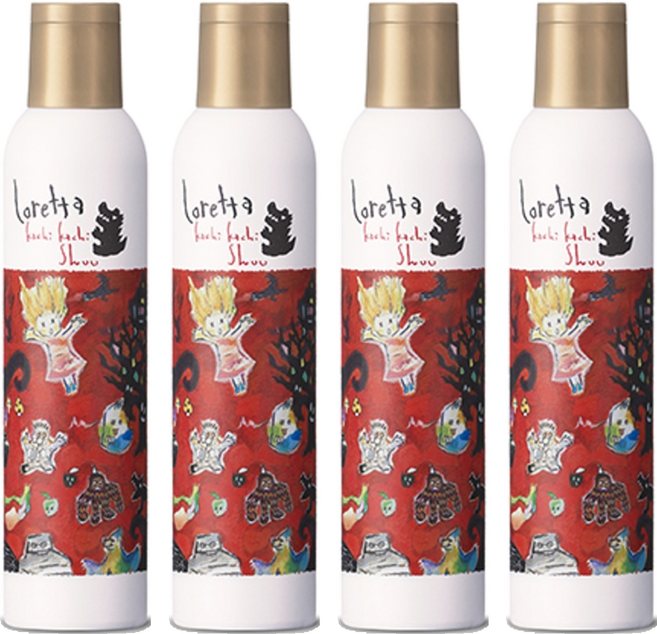 loretta 카치카치 슈 헤어 스프레이, 200g, 4개