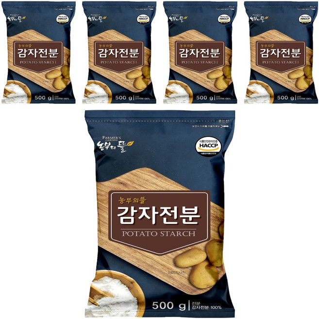 농부의뜰 감자전분, 500g, 5개