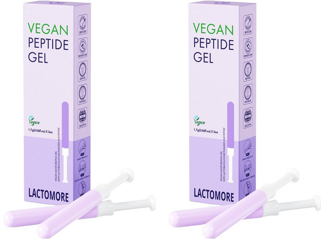 락토모아 비건 펩타이드젤 여성청결제 3p, 5.1g, 2개
