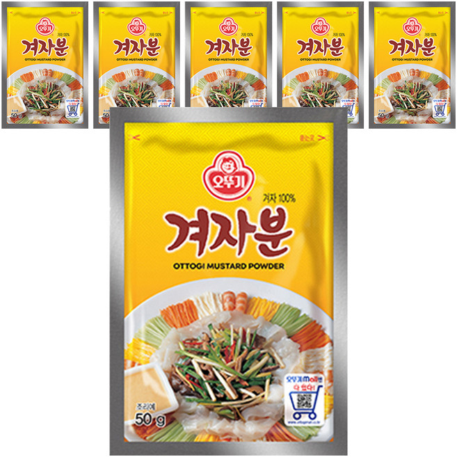 오뚜기 겨자분, 50g, 6개