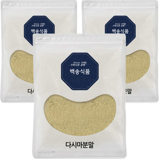 백송식품 완도 다시마가루, 1kg, 3개
