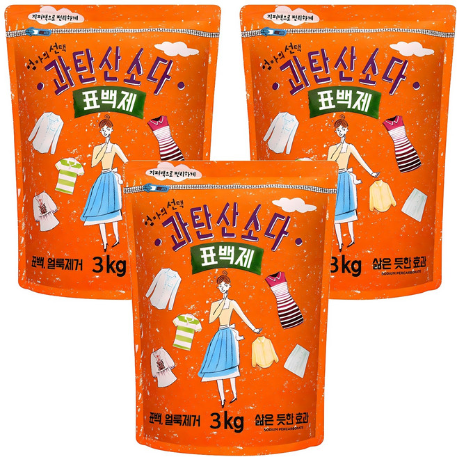 엄마의선택 과탄산소다 표백제, 3kg, 3개