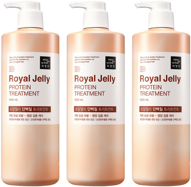미쟝센 로얄젤리 단백질 트리트먼트, 1L, 3개