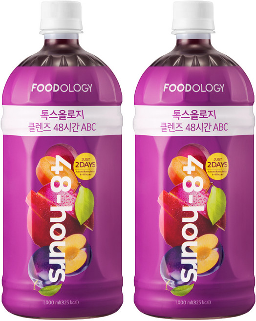 푸드올로지 톡스올로지 클렌즈 48시간 ABC, 1L, 2개