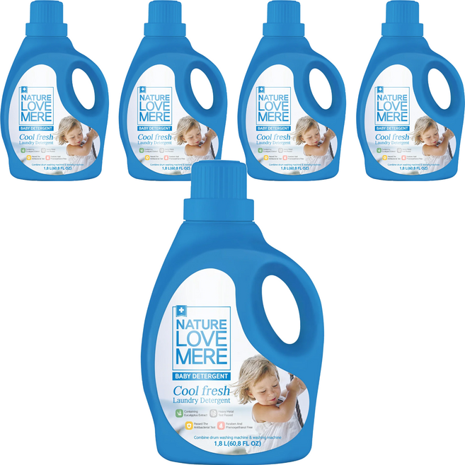 NATURE LOVE MERE Cool Fresh 嬰兒洗衣精, 1.8L, 5瓶