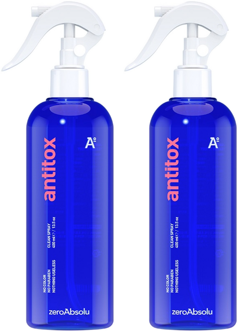 안티톡스 클린 스프레이 대용량 소독제, 2개, 400ml