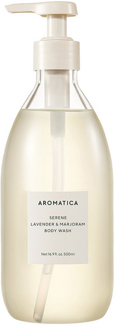 AROMATICA 艾瑪植萃 Serene草本精油沐浴露 薰衣草&馬鬱蘭香味, 500ml, 1個