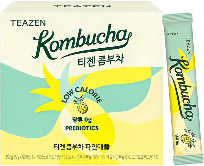 티젠 콤부차 파인애플, 5g, 50개입, 1개