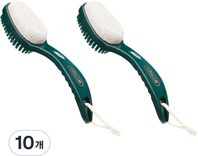 신신살롱 2in1 발각질 세척솔 그린, 1개입, 10개
