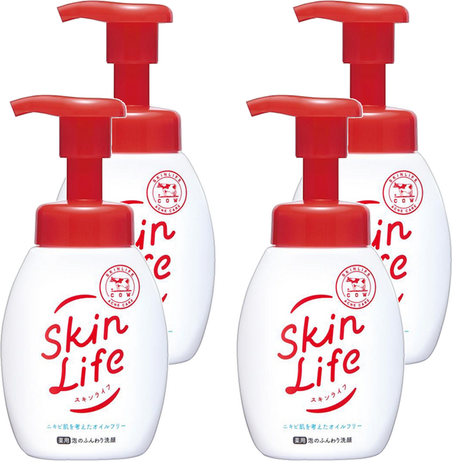 COW STYLE 牛乳石鹼 Skin Life 滋卿愛 泡洗顏, 160ml, 4瓶