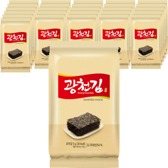 廣川海苔 包飯海苔, 5g, 27個