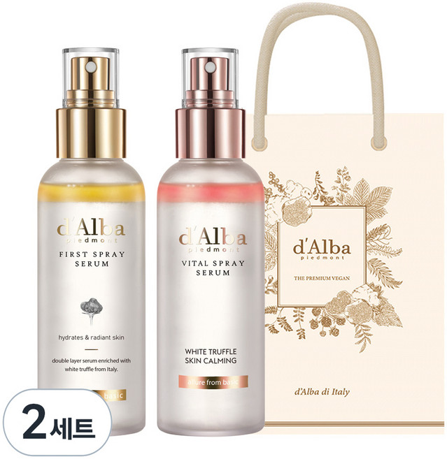 달바 화이트 트러플 퍼스트 스프레이 세럼 100ml + 바이탈 스프레이 세럼 100ml + 기프트백, 2개