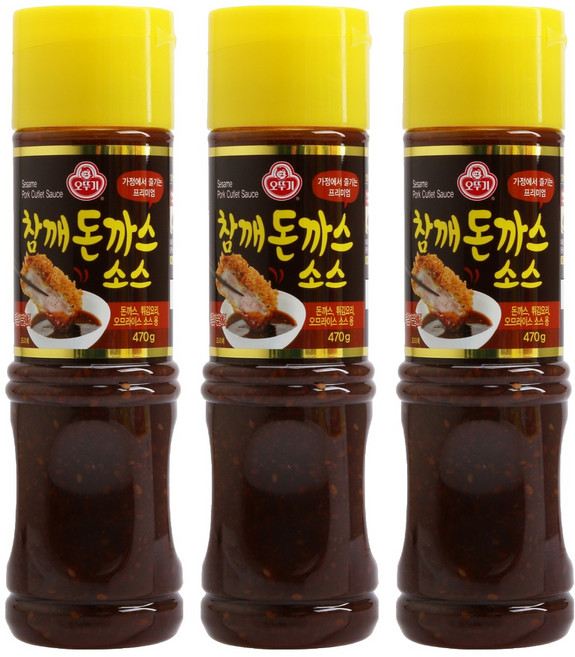 오뚜기 참깨 돈까스 소스 S, 470g, 3개