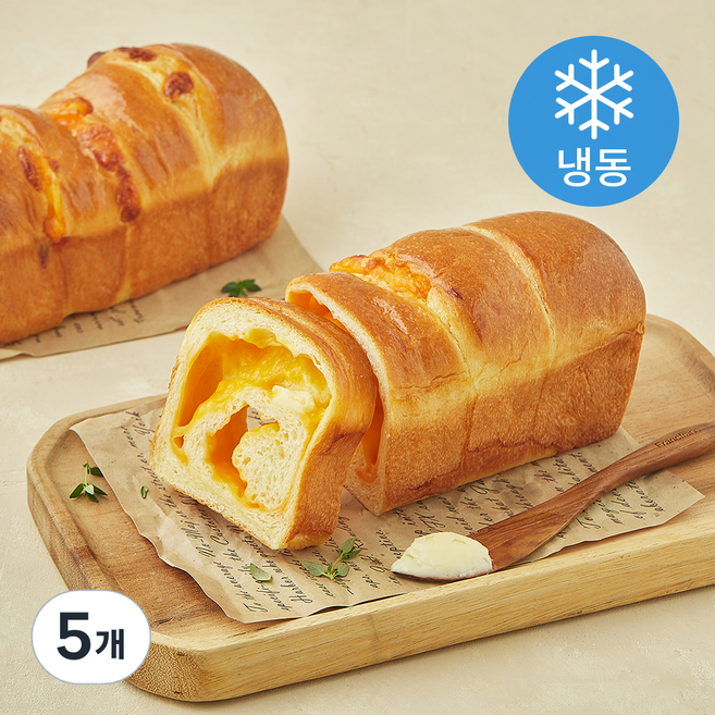 페피트파리 브리오슈 체다 치즈 식빵 (냉동), 230g, 5개