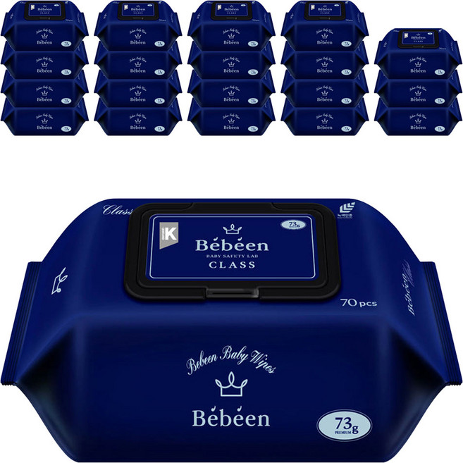 베베앙 클래스 유아물티슈 캡형, 73g, 70매, 20개