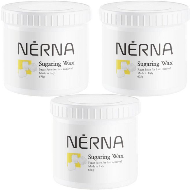 네르나 슈가링 왁싱킷 제모제, 675g, 3개