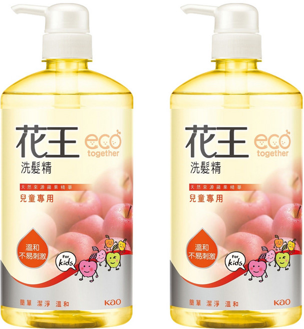 Kao 花王 台灣公司貨 洗髮精 兒童專用, 750ml, 2瓶