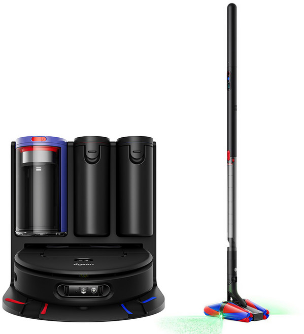 다이슨 펜슬백 플러피콘 청소기 + 스팟앤스크럽 Ai 로봇청소기 세트, 144385-01, 492709-01, 로봇청소기(블랙 + 블루) + 청소기(단일색상)