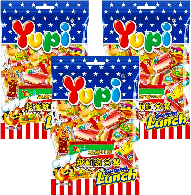 Yupi 超值組合餐QQ軟糖, 84g, 3袋