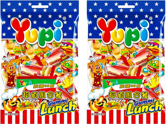 Yupi 超值組合餐QQ軟糖, 84g, 2袋