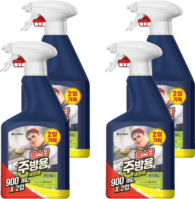 홈스타 주방청소용 세정제, 900ml, 4개