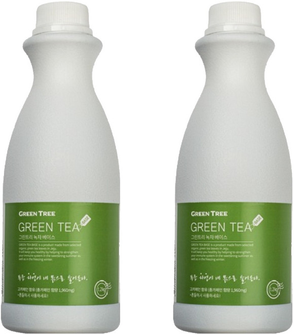 GreenTree 녹차 베이스, 1.2kg, 1개입, 2개