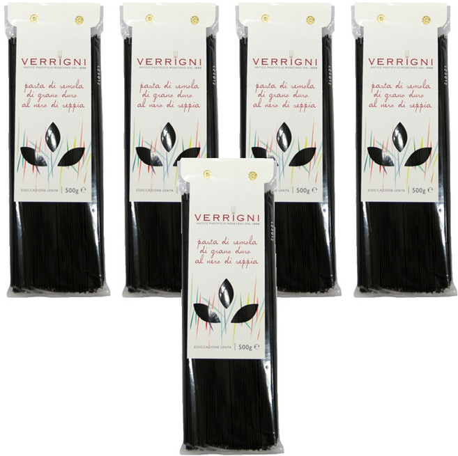 VERRIGNI 義大利墨魚麵, 500g, 5包