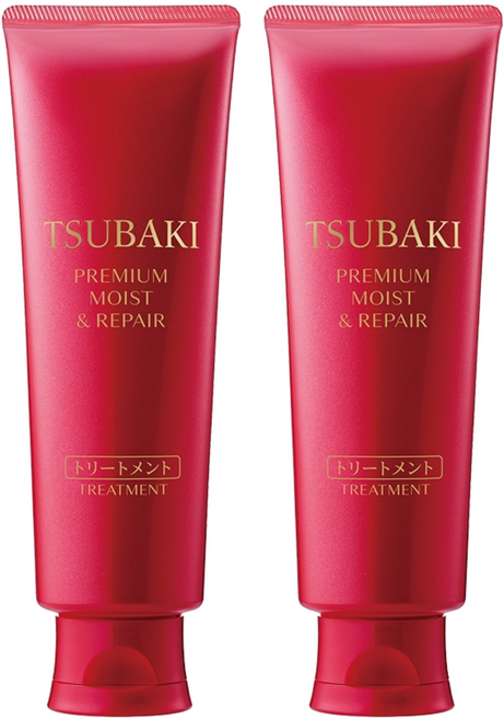 츠바키 프리미엄 모이스트 & 리페어 헤어트리트먼트 까멜리아, 160g, 2개