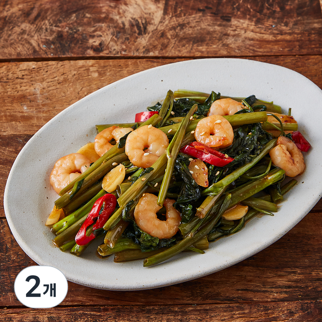 앙트레쿠킹박스 공심채 볶음 밀키트 2인분, 320g, 2개