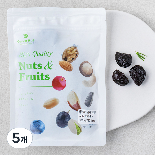 그린너트 피티드 프룬, 300g, 5개
