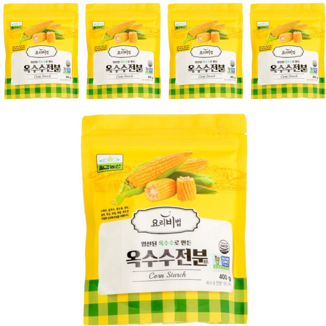칠갑농산 옥수수전분, 400g, 5개
