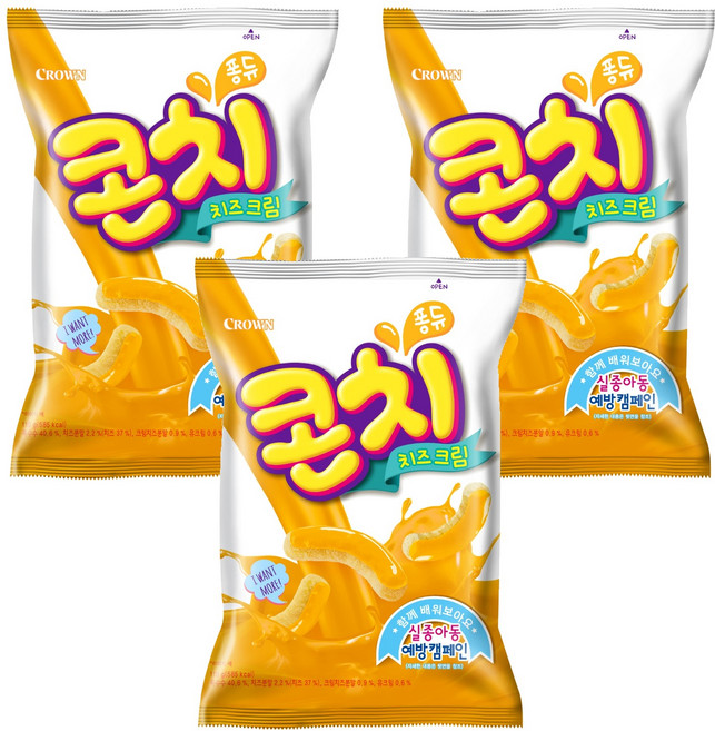 콘치 치즈크림, 110g, 3개