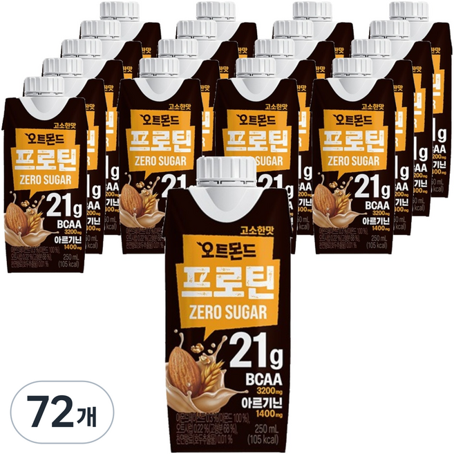 오트몬드 프로틴 고소한맛, 250ml, 72개