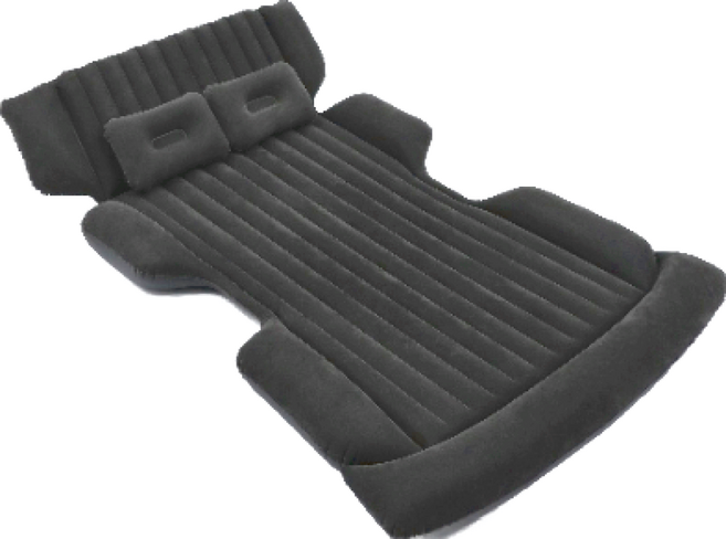 A&R 加厚防爆充氣床墊 休旅車SUV款 A款 植絨面料 附枕頭 收納包 修補包, 星空黑