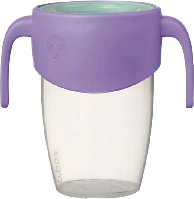 b.box 360度學習水杯 250ml 六個月以上適用, 紫藤色, 1個