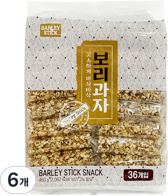 보리과자, 6개, 460g