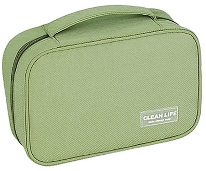 多功能可掛式旅行盥洗包 25 x 10 x 16cm 綠色