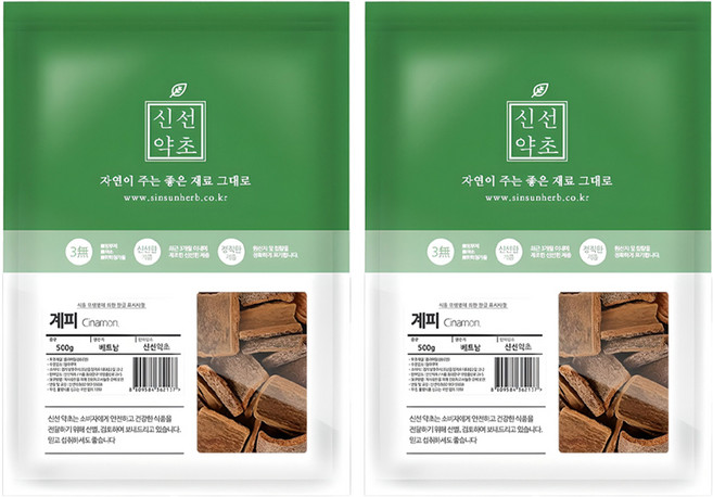 신선약초 육계 계피, 500g, 2개