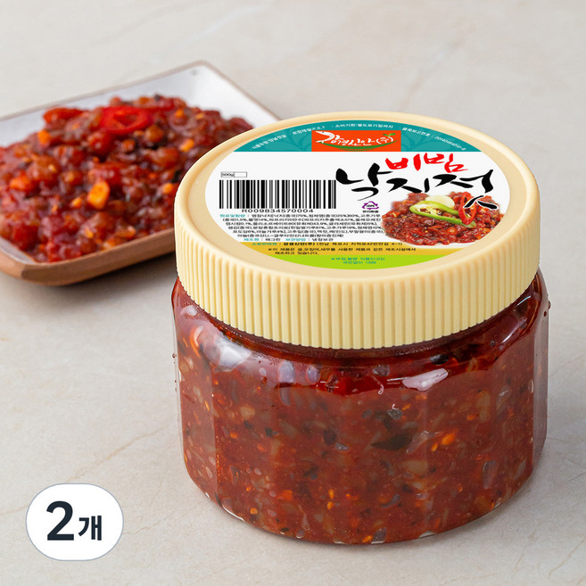 강경신안상회 비빔낙지젓, 500g, 2개