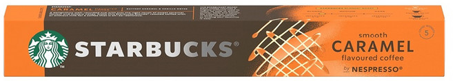 STARBUCKS 星巴克 順滑焦糖風味膠囊咖啡 Nespresso咖啡機適用, 5.1g, 10顆, 1盒